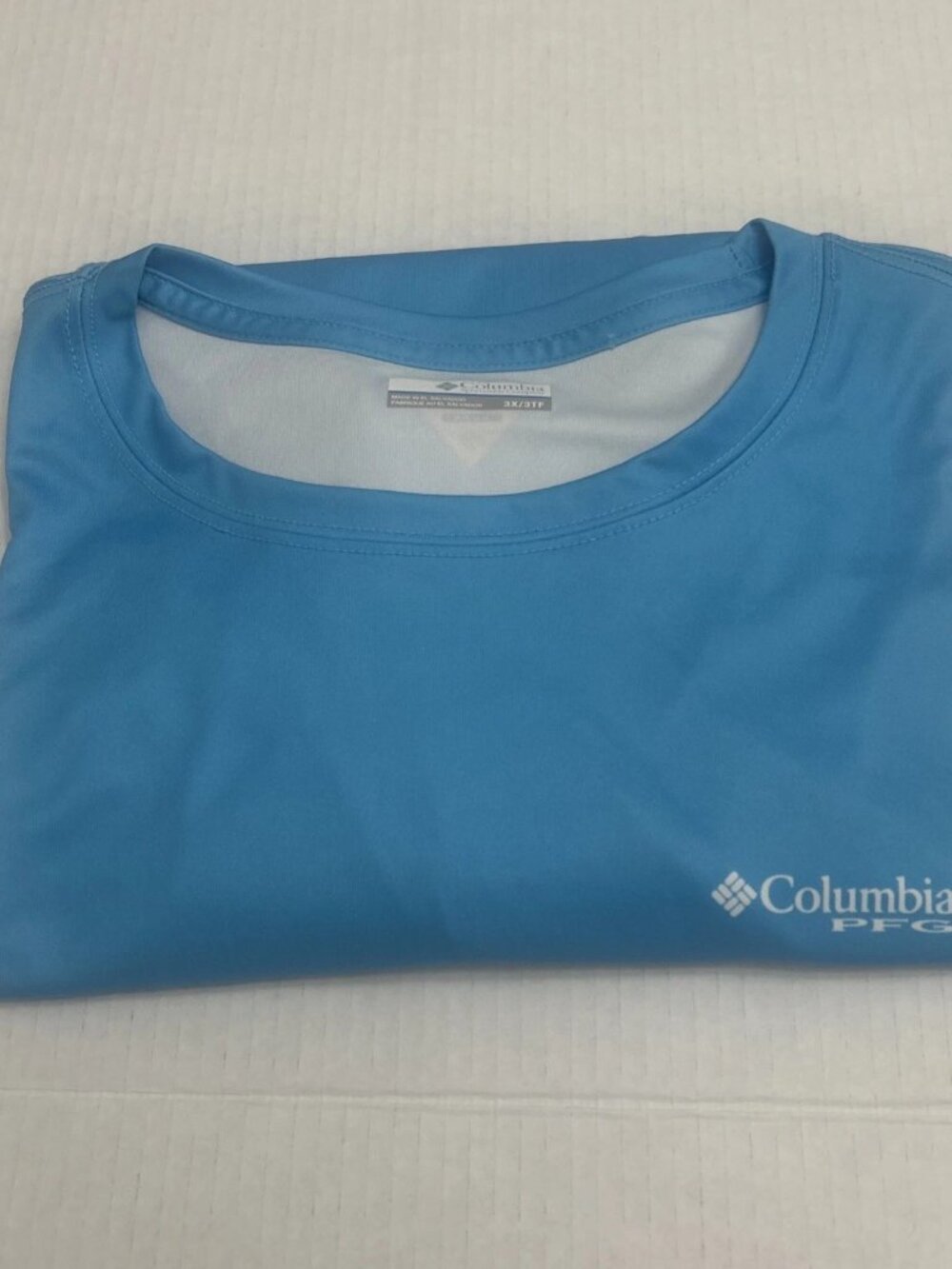 Columbia PFG Omni-Shade Long Sleeve Fishing Shirt Men's 3x/3TF Blue Polyester - Picture 11 of 11